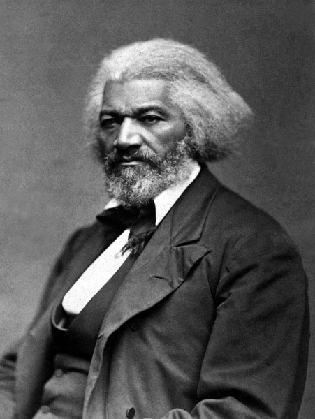 Portrait of Frederick Douglass in later life, circa 1879