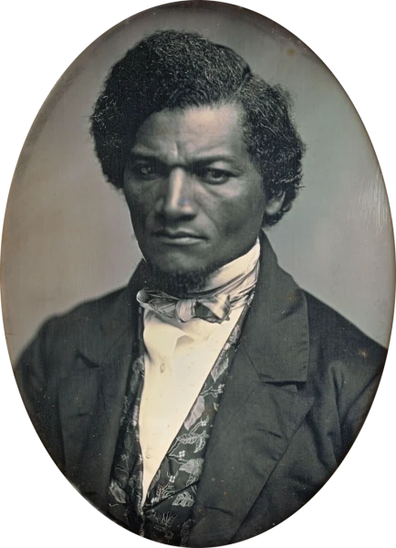 Portrait of a young Frederick Douglass, photographed by Samuel J. Miller circa 1847–52